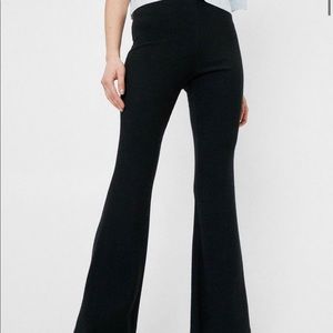 NWT Nasty Gal Black Flared Trousers